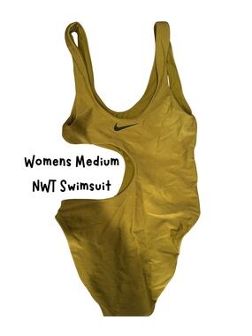 Nike Women’s Olive One-Piece Cutout Swimsuit